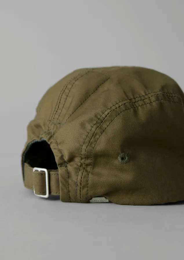 decho_weatherproof_cotton_panelled_cap_2-1.webp Hats, Scarves & Gloves-TOAST Decho Weatherproof Cotton Panelled Cap Olive
