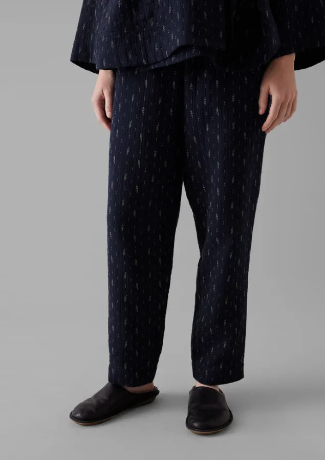 dobby_stitch_cotton_lounge_trousers_11.webp Loungewear | Trousers-TOAST Dobby Stitch Cotton Lounge Trousers IndigoBlue