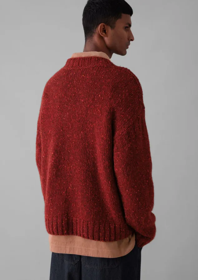 donegal_wool_high_neck_easy_sweater_4.webp Knitwear-TOAST Donegal Wool High Neck Easy Sweater RedGranite
