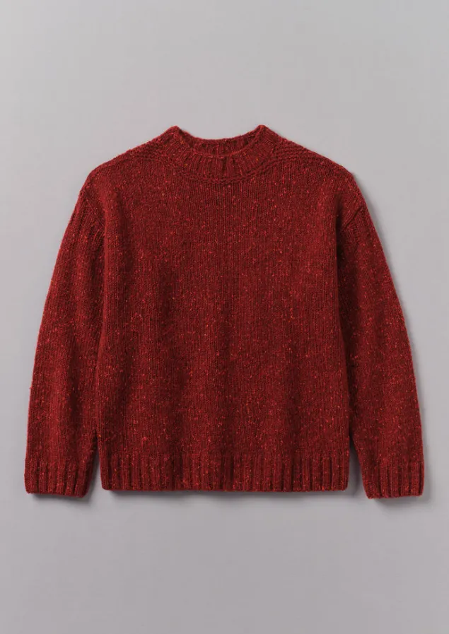 donegal_wool_high_neck_easy_sweater_7.webp Knitwear-TOAST Donegal Wool High Neck Easy Sweater RedGranite