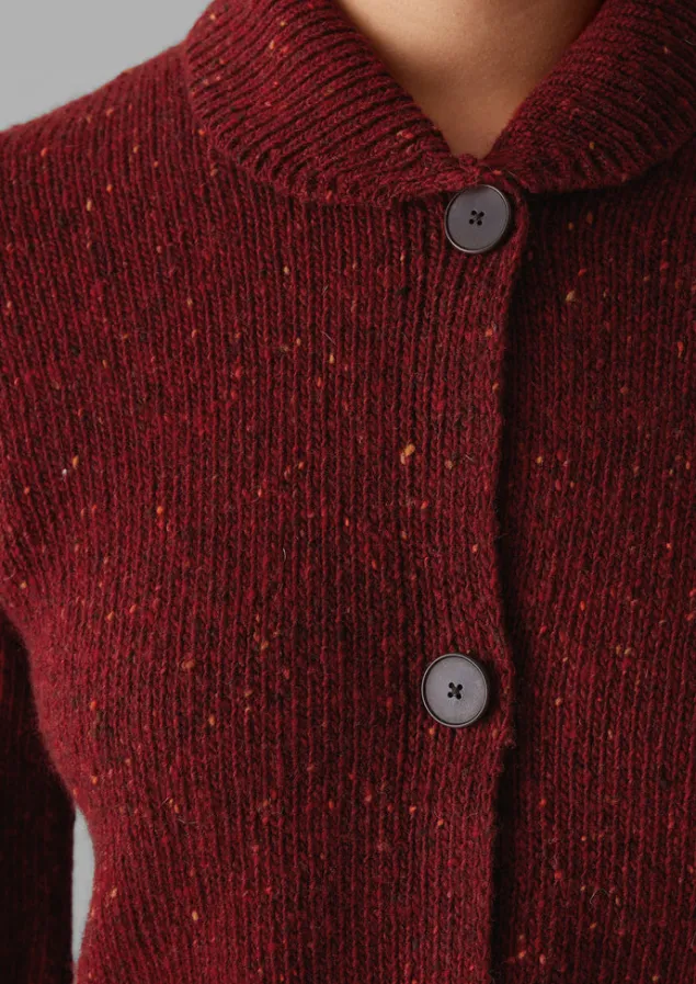 donegal_wool_round_collar_cardigan_2.webp Knitwear-TOAST Donegal Wool Round Collar Cardigan Russet