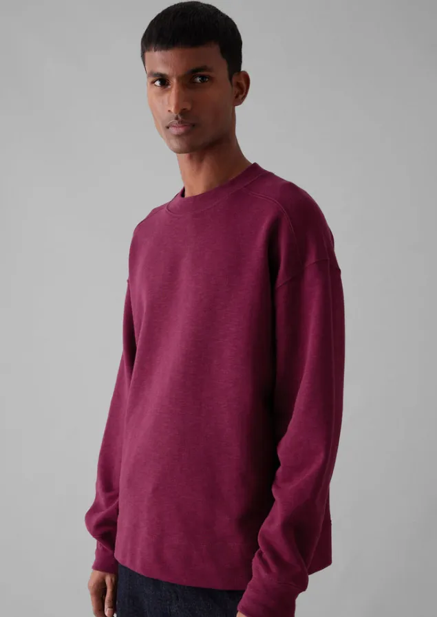 dropped_shoulder_loopback_jersey_sweatshirt_5.webp Tops & Tees | Shirts-TOAST Dropped Shoulder Loopback Jersey Sweatshirt Fuchsia