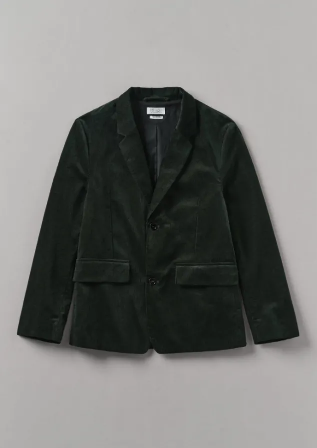 Cord | Coats & Jackets-TOAST Easy Tailored Organic Cord Jacket MineralGreen