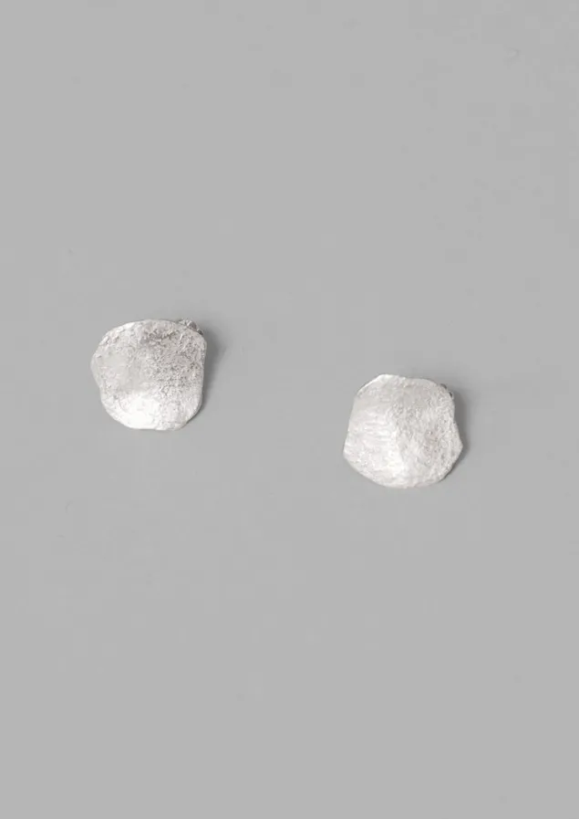 Jewellery-TOAST Emily Nixon Flat Rock Stud Earrings Silver
