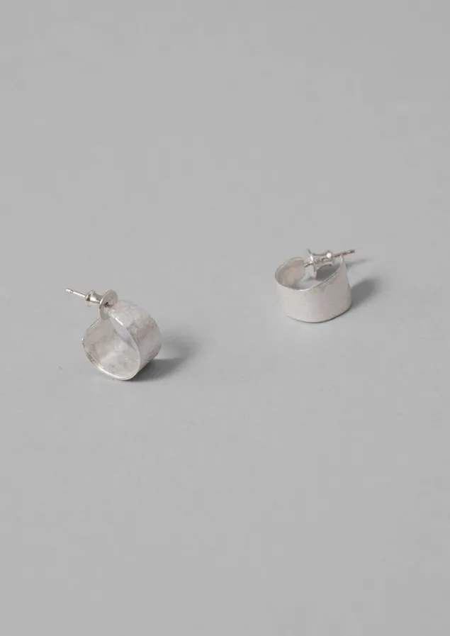 Jewellery-TOAST Emily Nixon Sculptural Hoop Earrings Silver