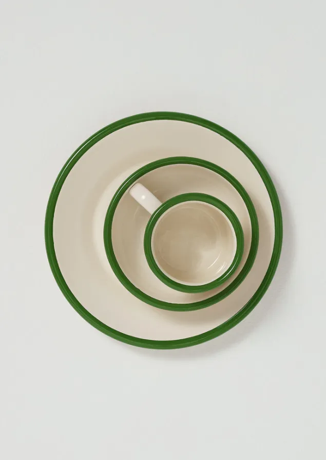 enamel_bowl_2.webp Outdoor | Kitchen-TOAST Enamel Bowl Cream/Leaf