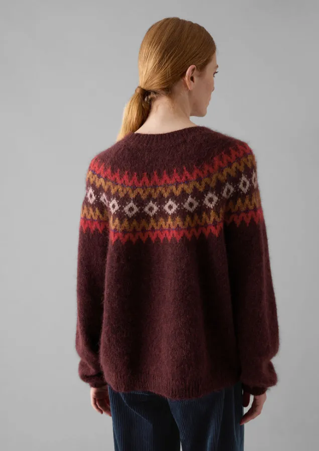 fair_isle_yoke_mohair_blend_easy_sweater_4.webp Knitwear-TOAST Fair Isle Yoke Mohair Blend Easy Sweater RedMulti