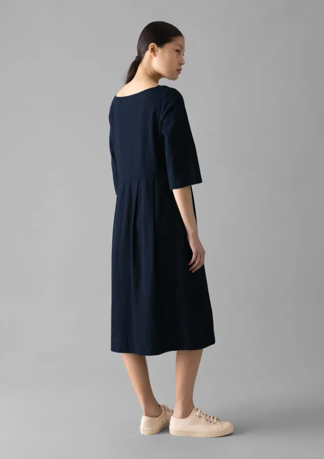 franca_indigo_twill_dress_4.webp Dresses-TOAST Franca Twill Dress Indigo