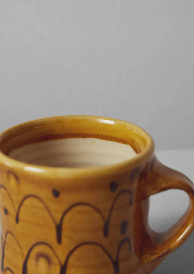 frances_savage_mug_2.webp Ceramics | Tableware-TOAST Frances Savage Mug Honey/Terracotta