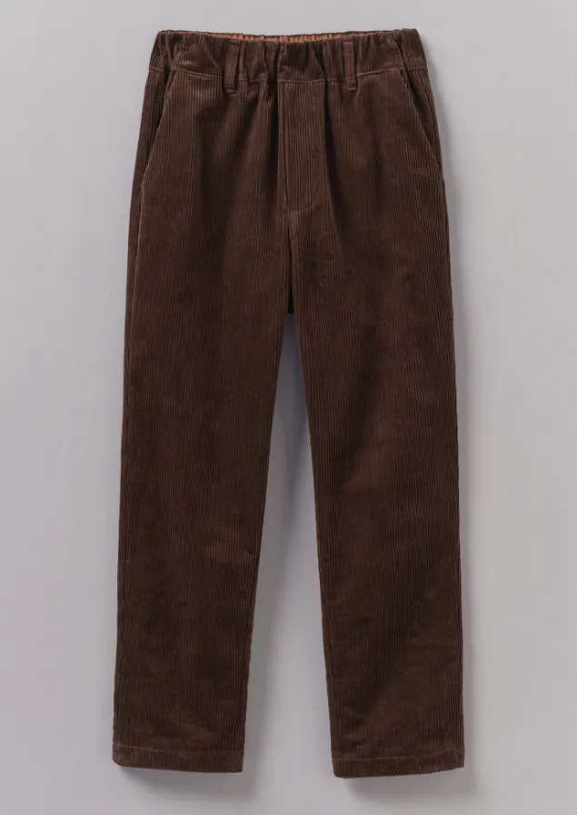 Cord | Trousers-TOAST Gabi Organic Cord Pull On Trousers Chestnut