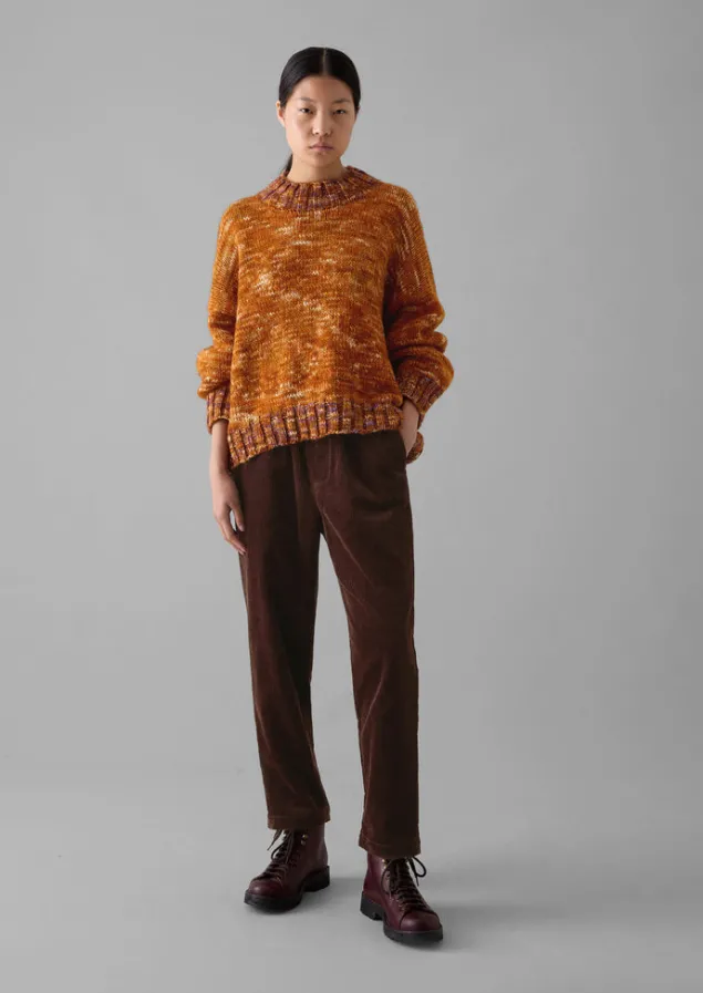 gabi_organic_cord_pull_on_trousers_2-3.webp Cord | Trousers-TOAST Gabi Organic Cord Pull On Trousers Chestnut