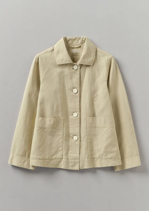 Linen | Coats & Jackets-TOAST Garment Dyed Cotton Linen Jacket Fallow