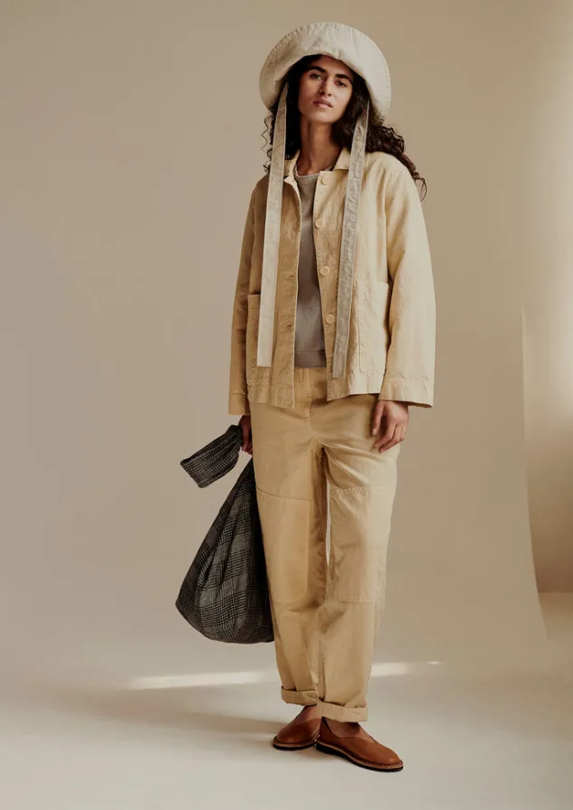 Linen | Coats & Jackets-TOAST Garment Dyed Cotton Linen Jacket Fallow