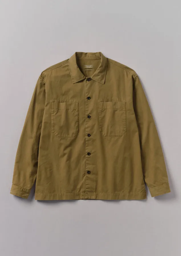 Workwear | Shirts-TOAST Garment Dyed Cotton Twill Shirt GoldenSand