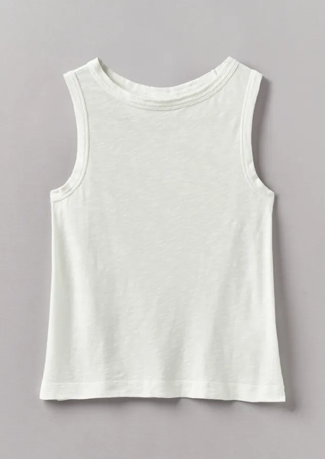 Jersey | Tops & Tees-TOAST Garment Dyed Organic Cotton Tank Top Chalk