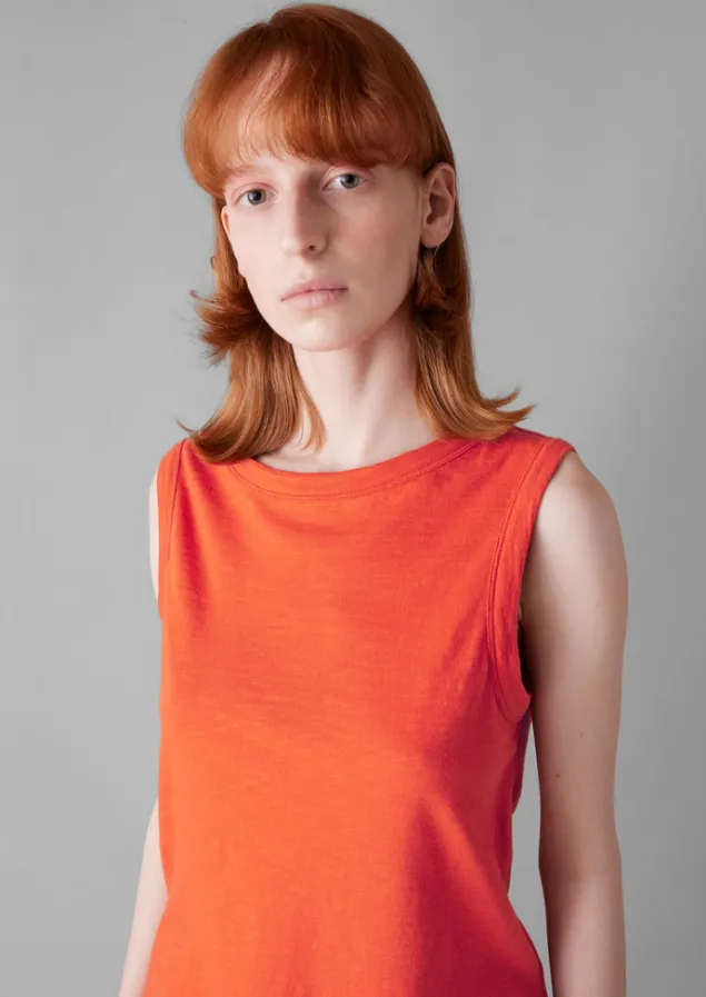 Jersey | Tops & Tees-TOAST Garment Dyed Organic Cotton Tank Top Pumpkin