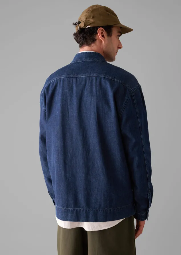 grandad_collar_half_placket_denim_shirt_10.webp Denim | Workwear-TOAST Grandad Collar Half Placket Denim Shirt Indigo