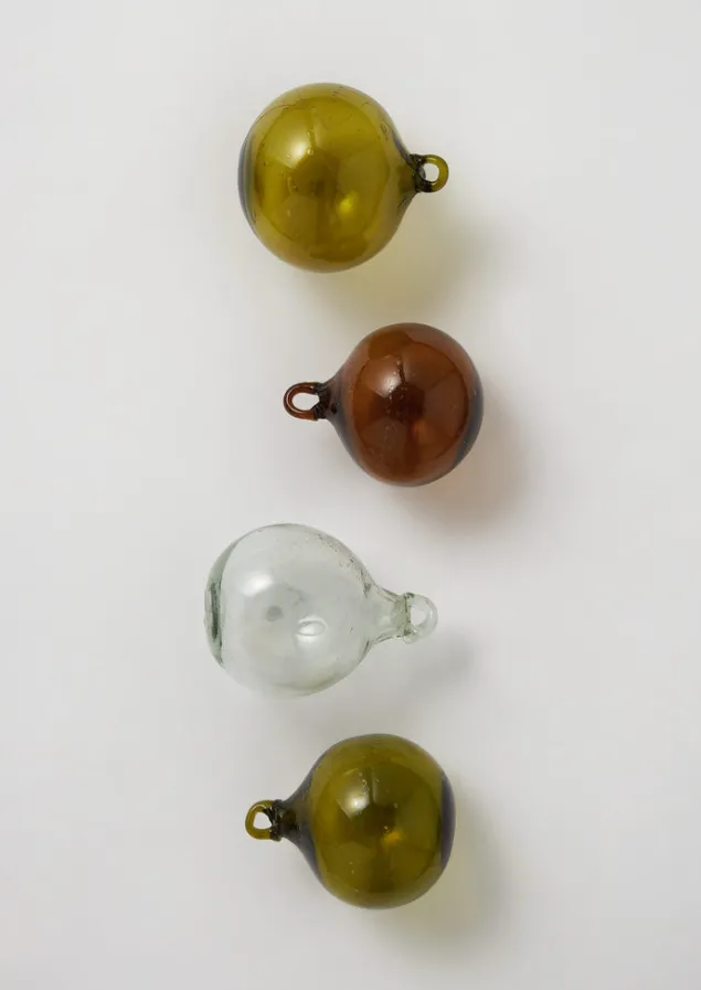 hand_blown_glass_bauble_set_3-1.webp Glass | Christmas Decorations-TOAST Hand Blown Glass Bauble Set Multi