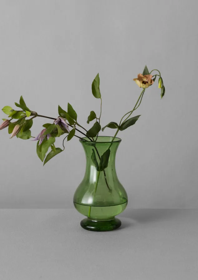hand_blown_pitcher_vase_2-1.webp Glass | Decorative Pieces-TOAST Hand Blown Pitcher Vase Olive
