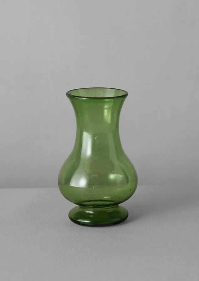 hand_blown_pitcher_vase_3-1.webp Glass | Decorative Pieces-TOAST Hand Blown Pitcher Vase Olive