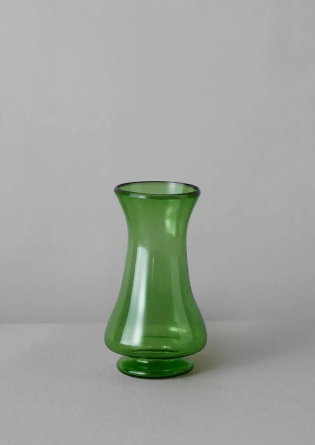 hand_blown_polonaise_vase_4-1.webp Glass | Decorative Pieces-TOAST Hand Blown Polonaise Vase Olive
