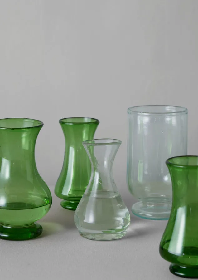 hand_blown_polonaise_vase_6-1.webp Glass | Decorative Pieces-TOAST Hand Blown Polonaise Vase Olive