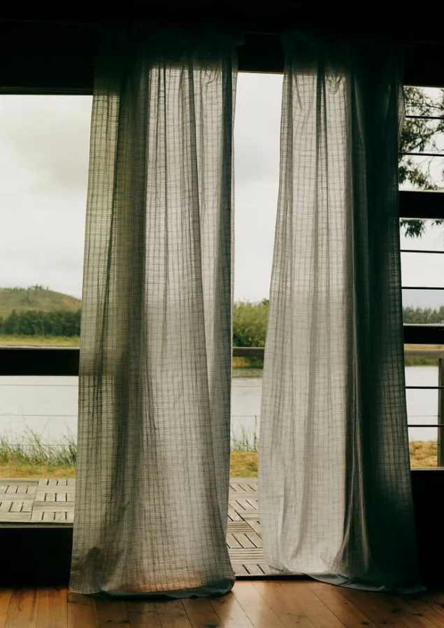 hand_woven_space_dye_curtain_set_2.webp Textiles | Curtains-TOAST Hand Woven Space Dye Curtain Set Chalk/BreezeBlue