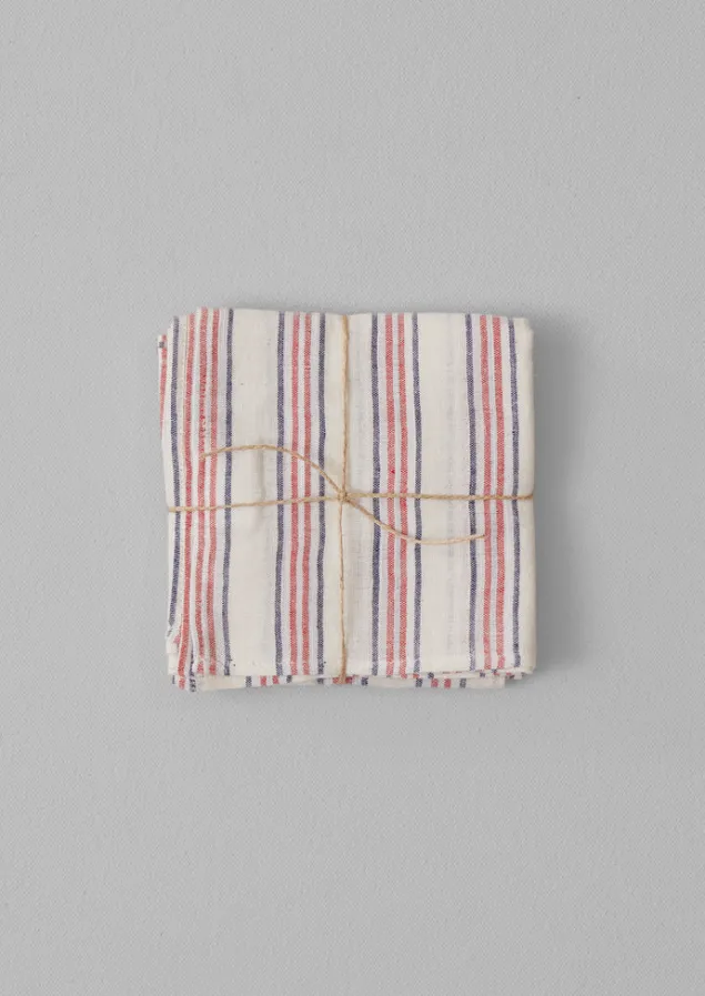hand_woven_stripe_napkin_set_10-1.webp Textiles | Kitchen-TOAST Hand Woven Stripe Napkin Set Parchment