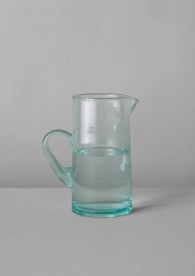 handled_moroccan_glass_jug_2-1.webp Glass-TOAST Handled Moroccan Glass Jug Clear
