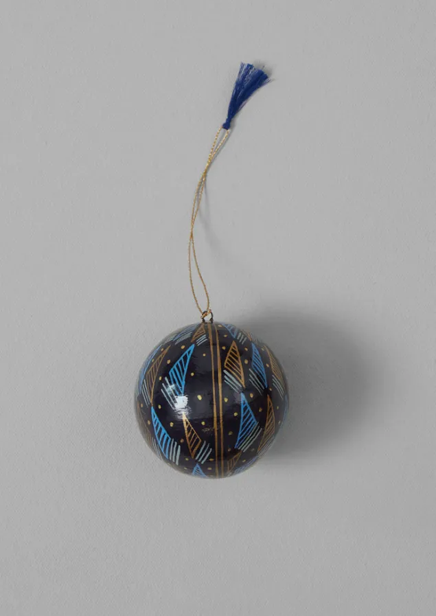 Christmas Decorations-TOAST Harp Hand Painted Bauble Midnight