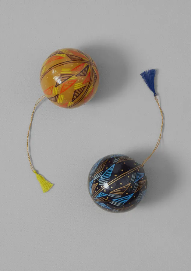 harp_hand_painted_bauble_4.webp Christmas Decorations-TOAST Harp Hand Painted Bauble DarkOchre