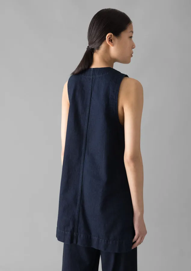 indigo_denim_cotton_tunic_12.webp Denim | Tops & Tees-TOAST Denim Cotton Tunic Indigo