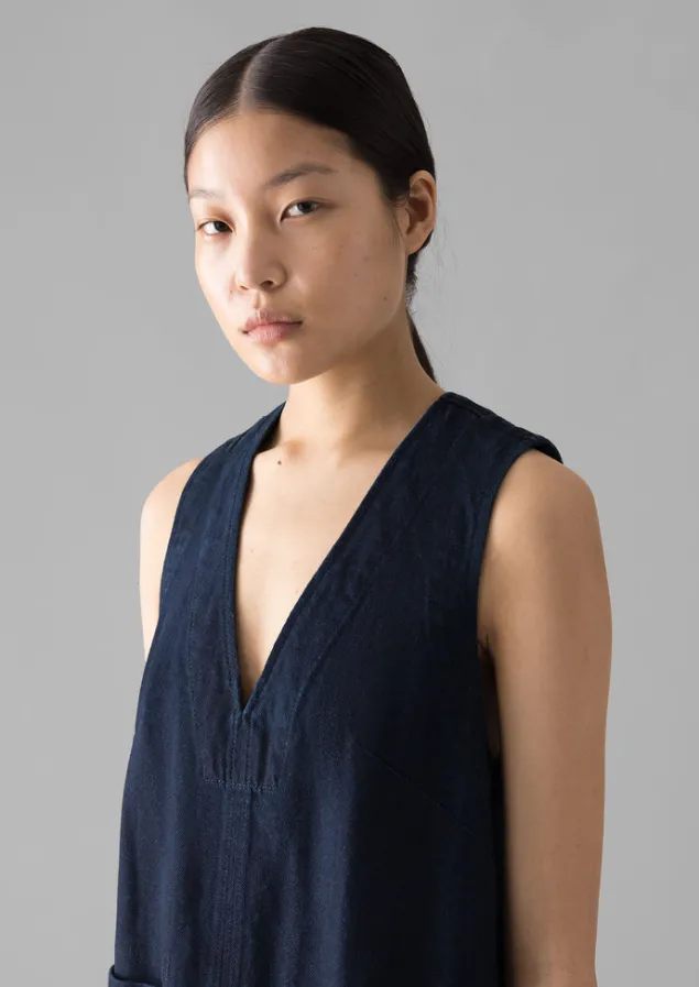 indigo_denim_cotton_tunic_13.webp Denim | Tops & Tees-TOAST Denim Cotton Tunic Indigo