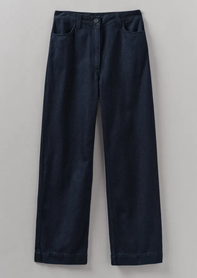 indigo_denim_slim_leg_trousers_21.webp Denim | Workwear-TOAST Denim Slim Leg Trousers Indigo