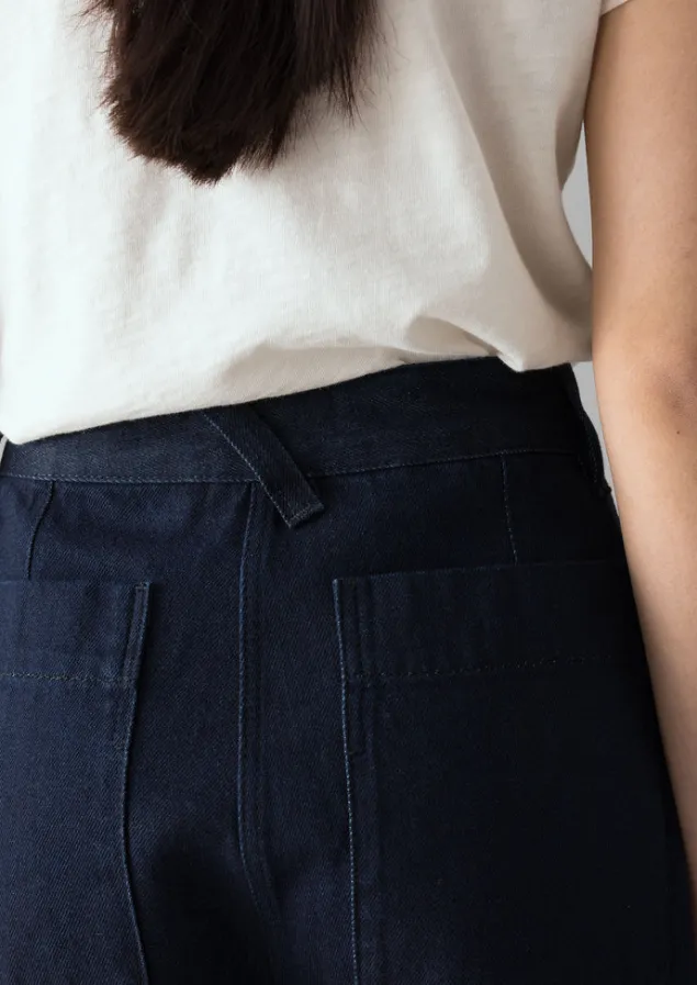 indigo_denim_slim_leg_trousers_3.webp Denim | Workwear-TOAST Denim Slim Leg Trousers Indigo