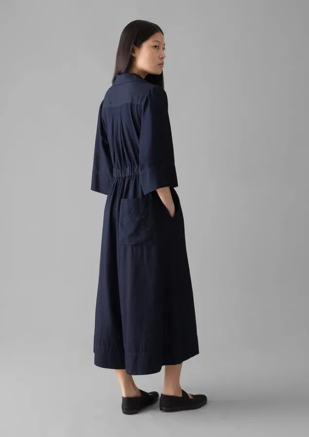 indigo_twill_culotte_jumpsuit_3.webp Jumpsuits | Trousers-TOAST Twill Culotte Jumpsuit Indigo
