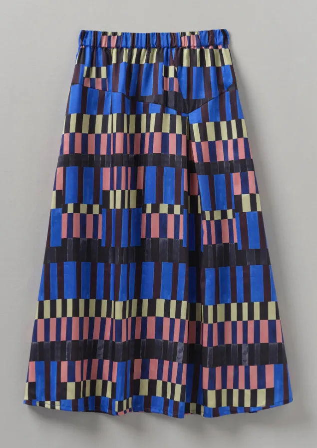 Skirts-TOAST Isobel Harvey Asymmetric Check Print Skirt Multi