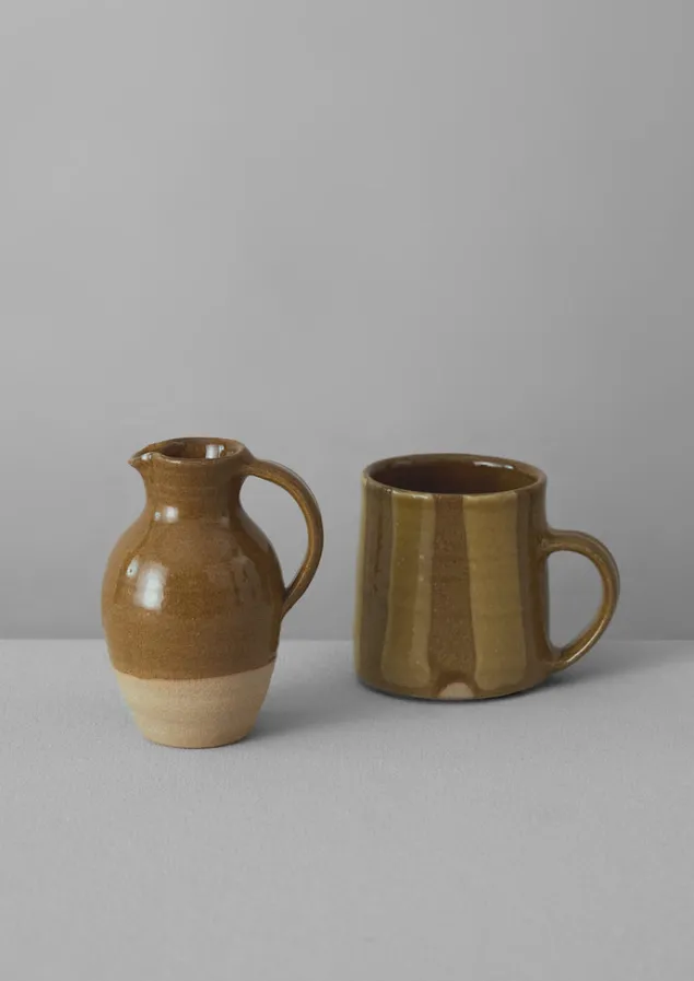 lily_pearmain_small_jug_3-1.webp Ceramics | Tableware-TOAST Lily Pearmain Small Jug Ochre