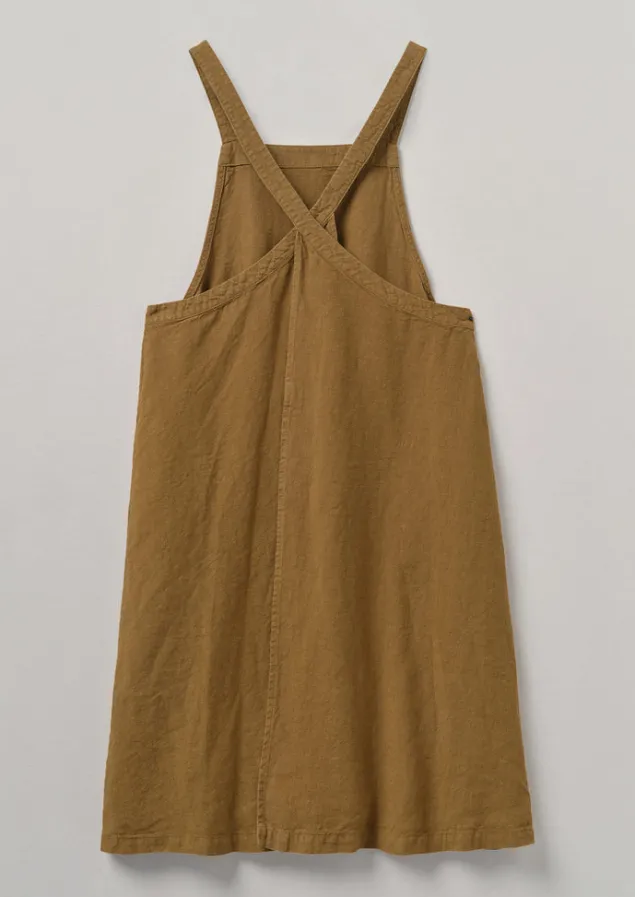 linen_crossback_pinafore_apron_4.webp Aprons & Tea Towels-TOAST Linen Crossback Pinafore Apron TawnyBrown