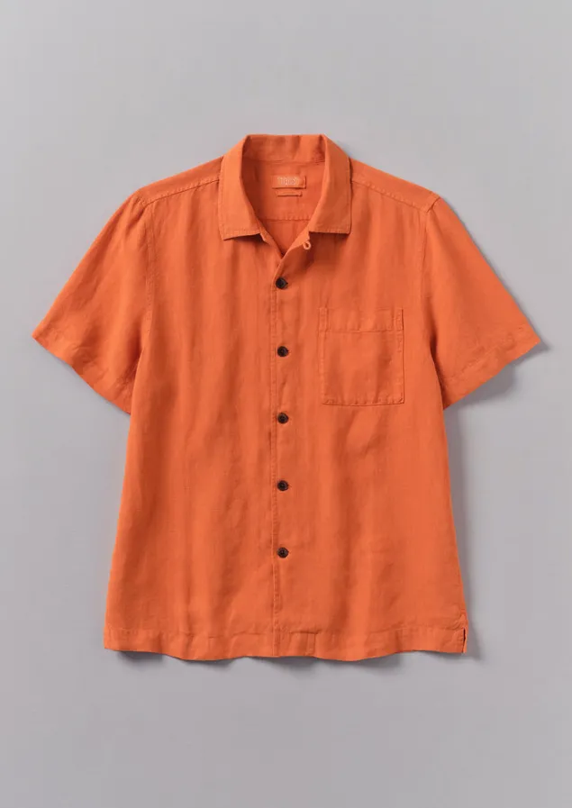 linen_short_sleeve_shirt_4.webp Linen | Shirts-TOAST Linen Short Sleeve Shirt Clementine