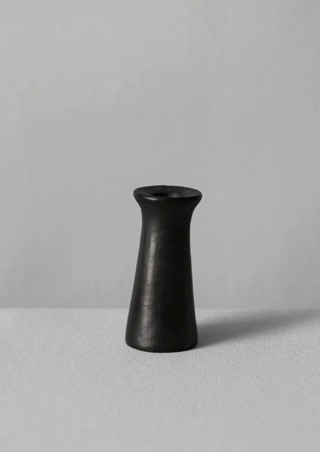 longpi_dinner_candle_holder_2-1.webp Decorative Pieces | Ceramics-TOAST Longpi Dinner Candle Holder BlackClay