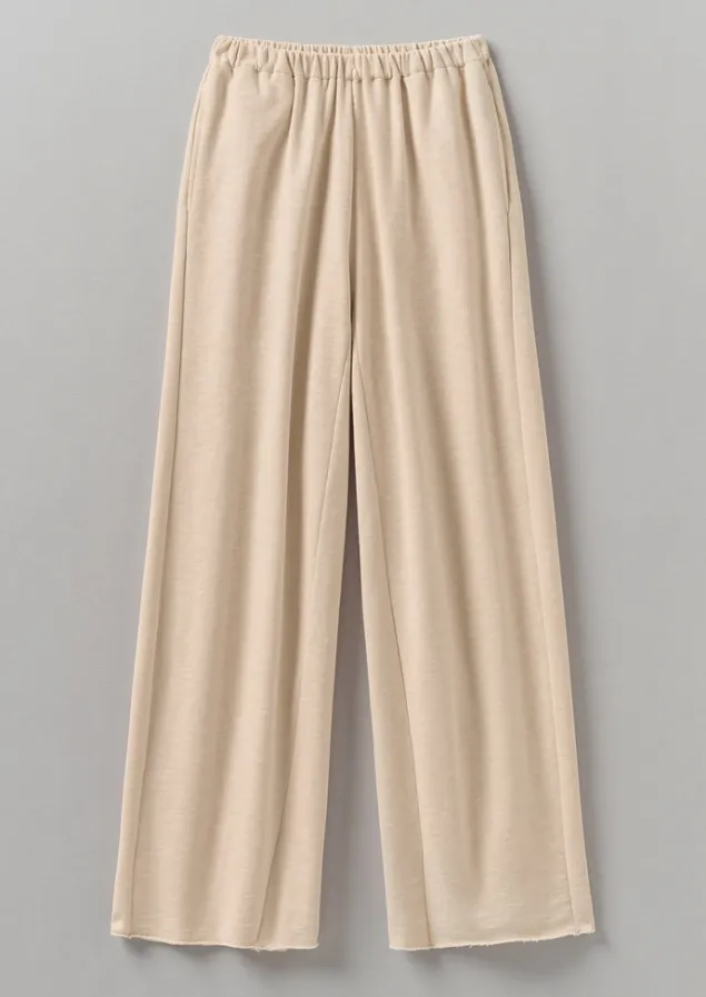 Jersey | Loungewear-TOAST Loopback Jersey Wide Leg Trousers Shell