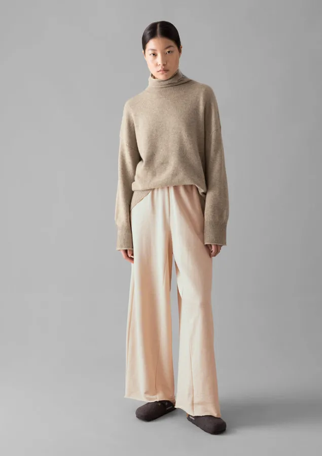 Jersey | Loungewear-TOAST Loopback Jersey Wide Leg Trousers Shell