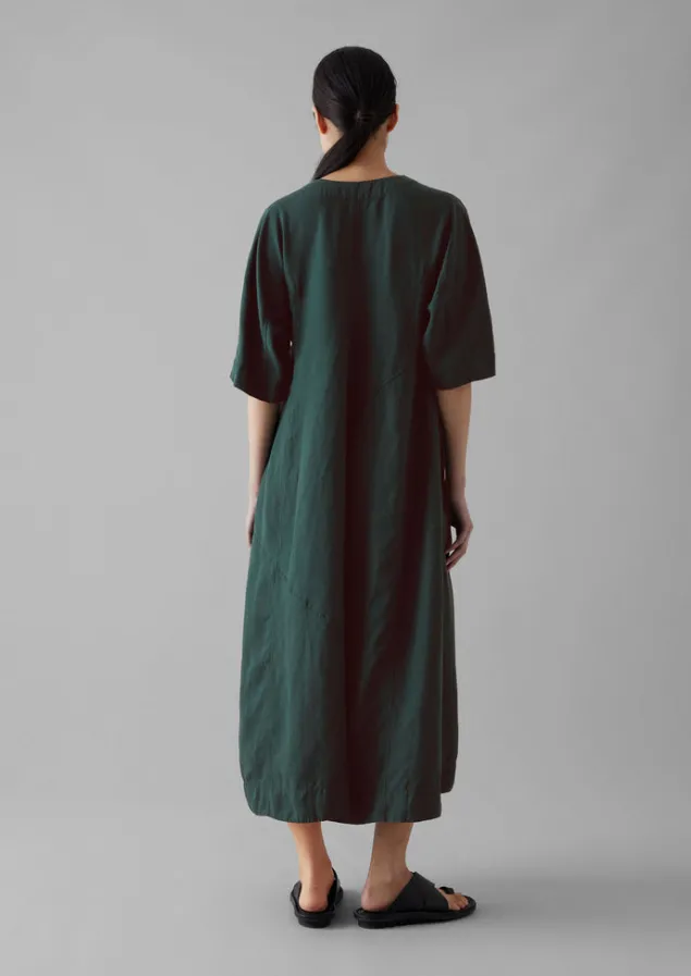 lyocell_linen_herringbone_panel_dress_7-1.webp Linen | Dresses-TOAST Lyocell Linen Herringbone Panel Dress Scarab