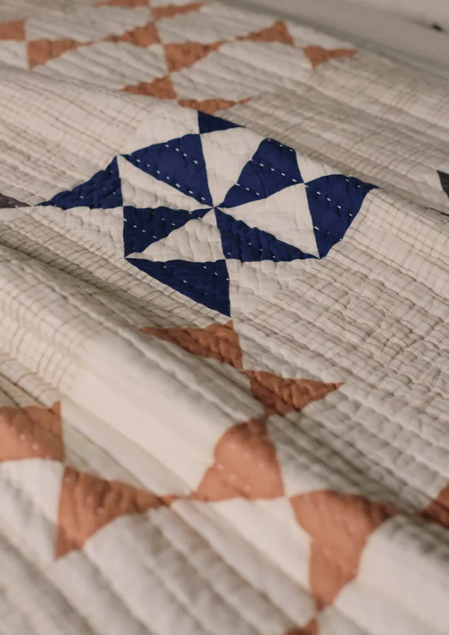 maia_patchwork_cotton_quilt_9-1.webp Textiles | Blankets & Throws-TOAST Maia Patchwork Cotton Quilt Ecru/Multi
