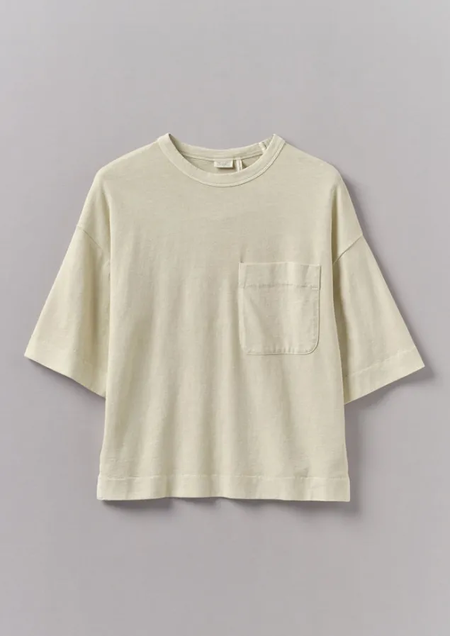 Jersey | Tops & Tees-TOAST Mineral Dyed Cotton Boxy Tee Soya