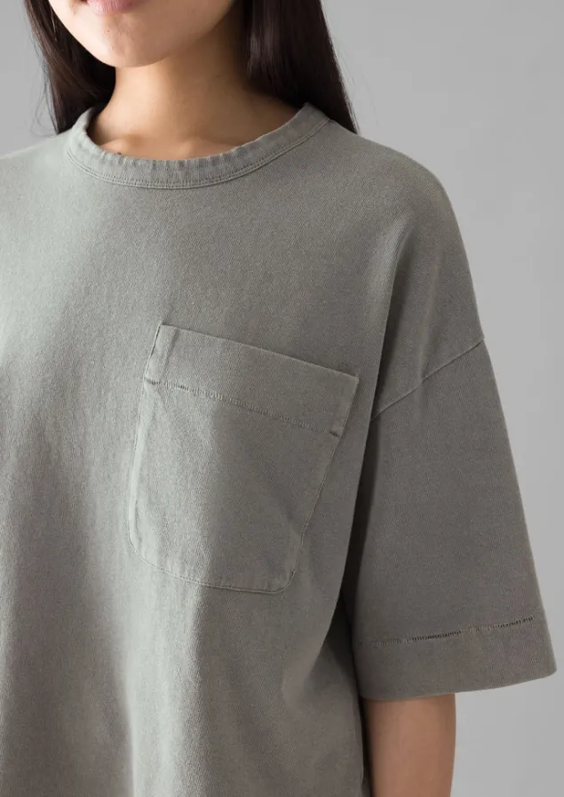 Jersey | Tops & Tees-TOAST Mineral Dyed Cotton Boxy Tee Carbon