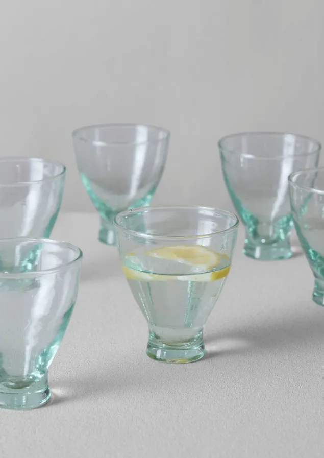 Glass | Kitchen-TOAST Mini Fluted Moroccan Glasses Set Clear