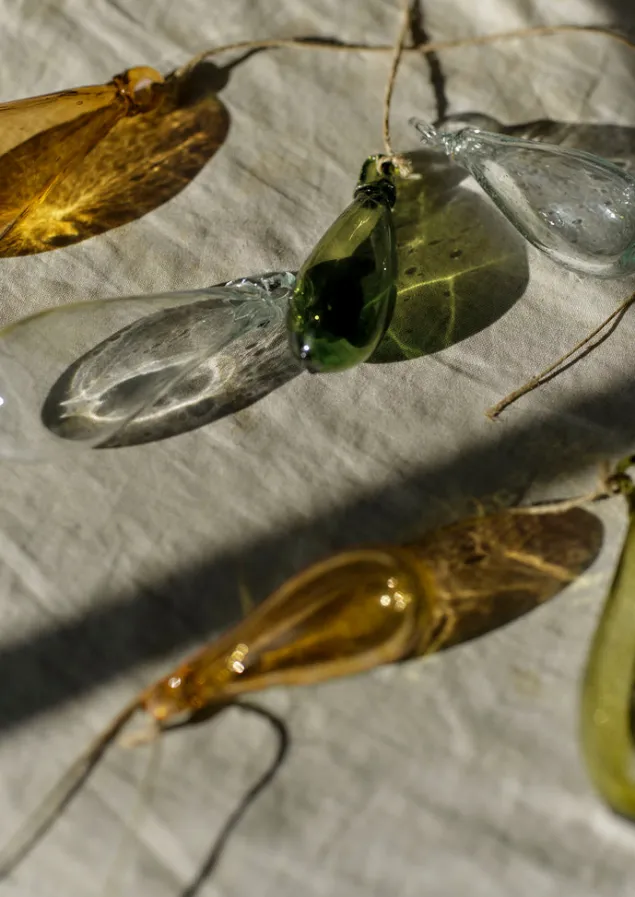 mixed_teardrop_glass_bauble_set_1.webp Glass | Christmas Decorations-TOAST Mixed Teardrop Glass Bauble Set Multi
