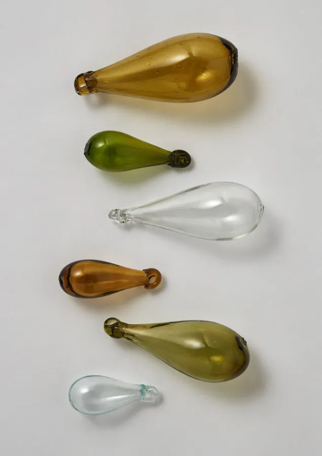 mixed_teardrop_glass_bauble_set_4.webp Glass | Christmas Decorations-TOAST Mixed Teardrop Glass Bauble Set Multi